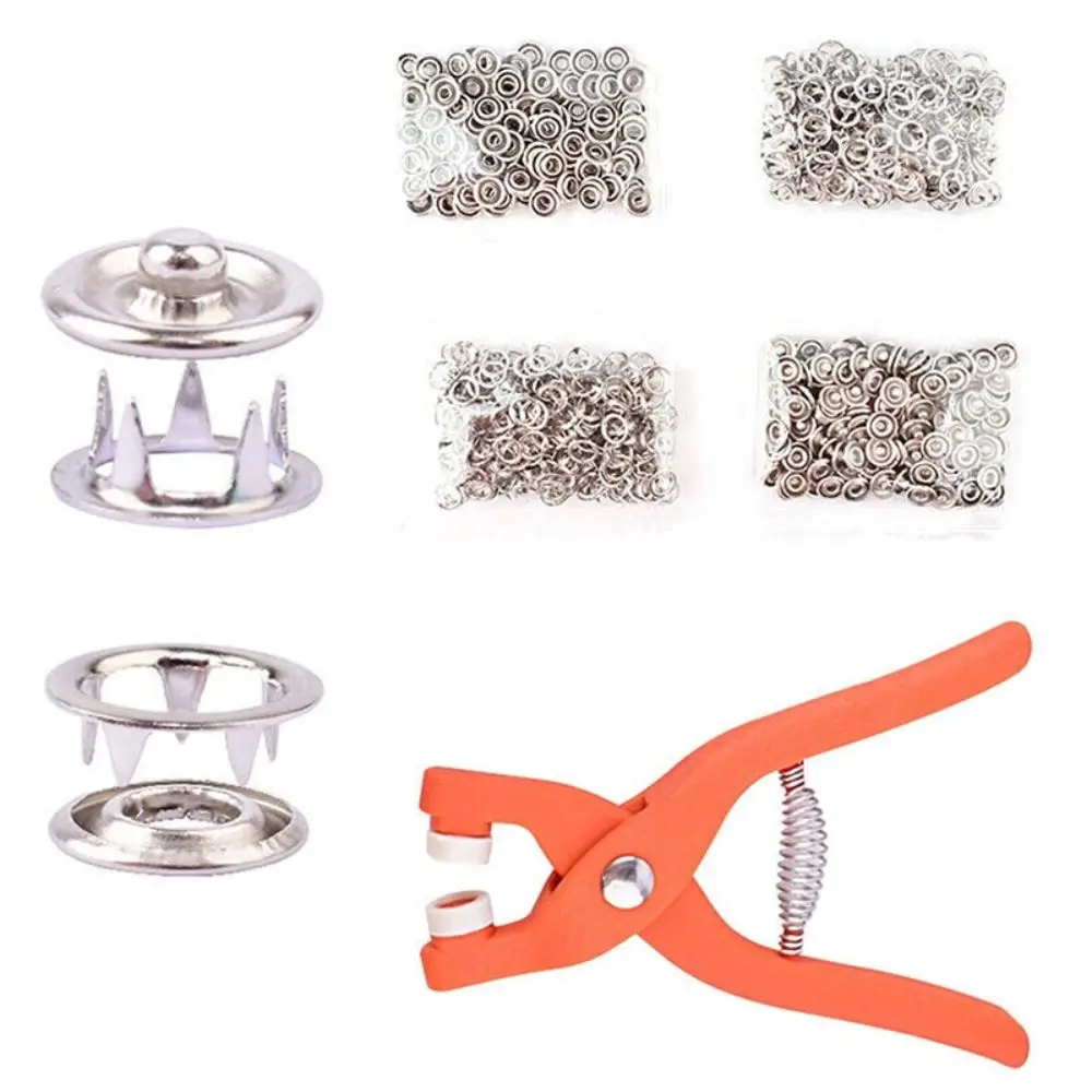Набор швейных пуговиц из полиэстера 50/100 с инструментами для пробойников пятью