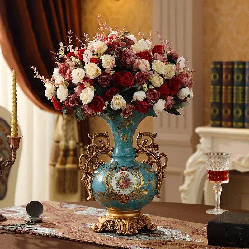 30 см европейская ваза из смолы стереоскопическая композиция сушеных цветов