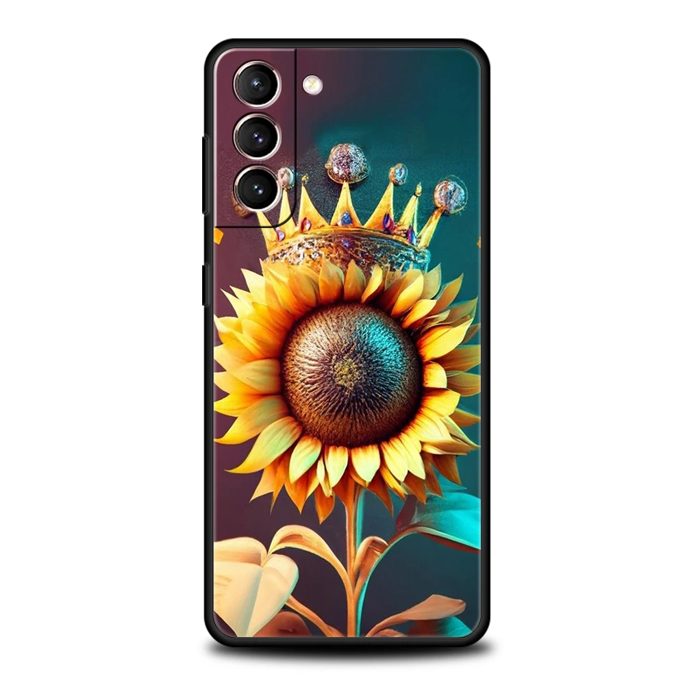 Чехол с подсолнухом для телефона Samsung Galaxy S24 S23 S22 S20 S21 FE Ultra S10 S10E S9 S8 Plus (art.: 3920c757d3806) - 3920c757d3806