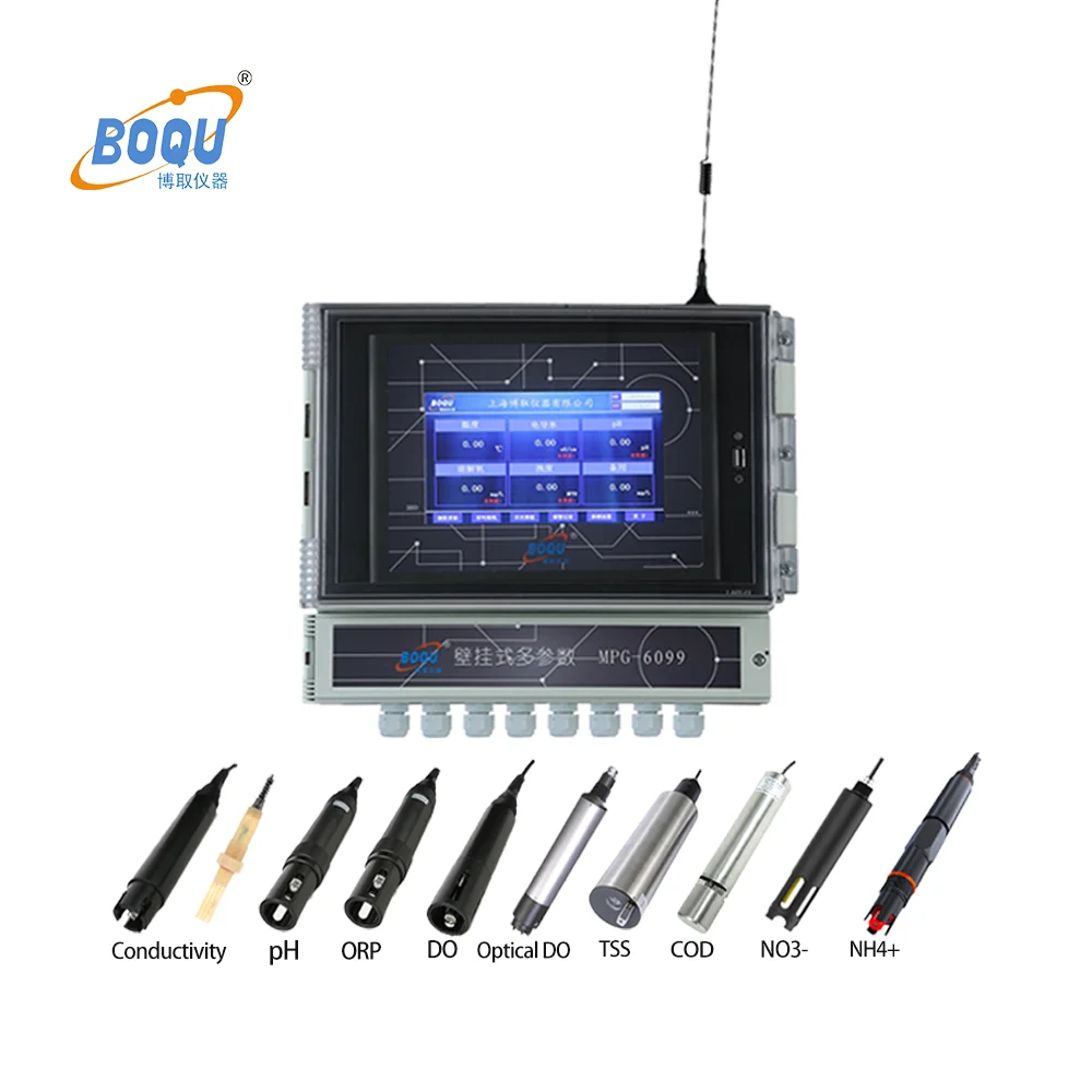 

BOQU Manufacturer MPG-6099 DO COD pH Ammonium Ions River Water Drinking Water Quality Monitoring Sensor Data Logger