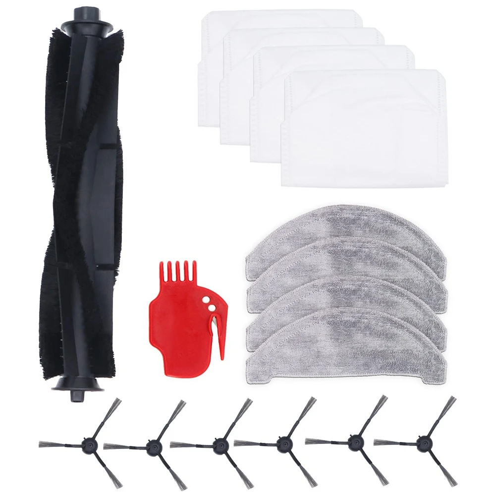 

Replacement Main Brush Side Brushes HEPA Filters Compatible for Roidmi EVE Plus Robot Vacuums Cleaner Accessories