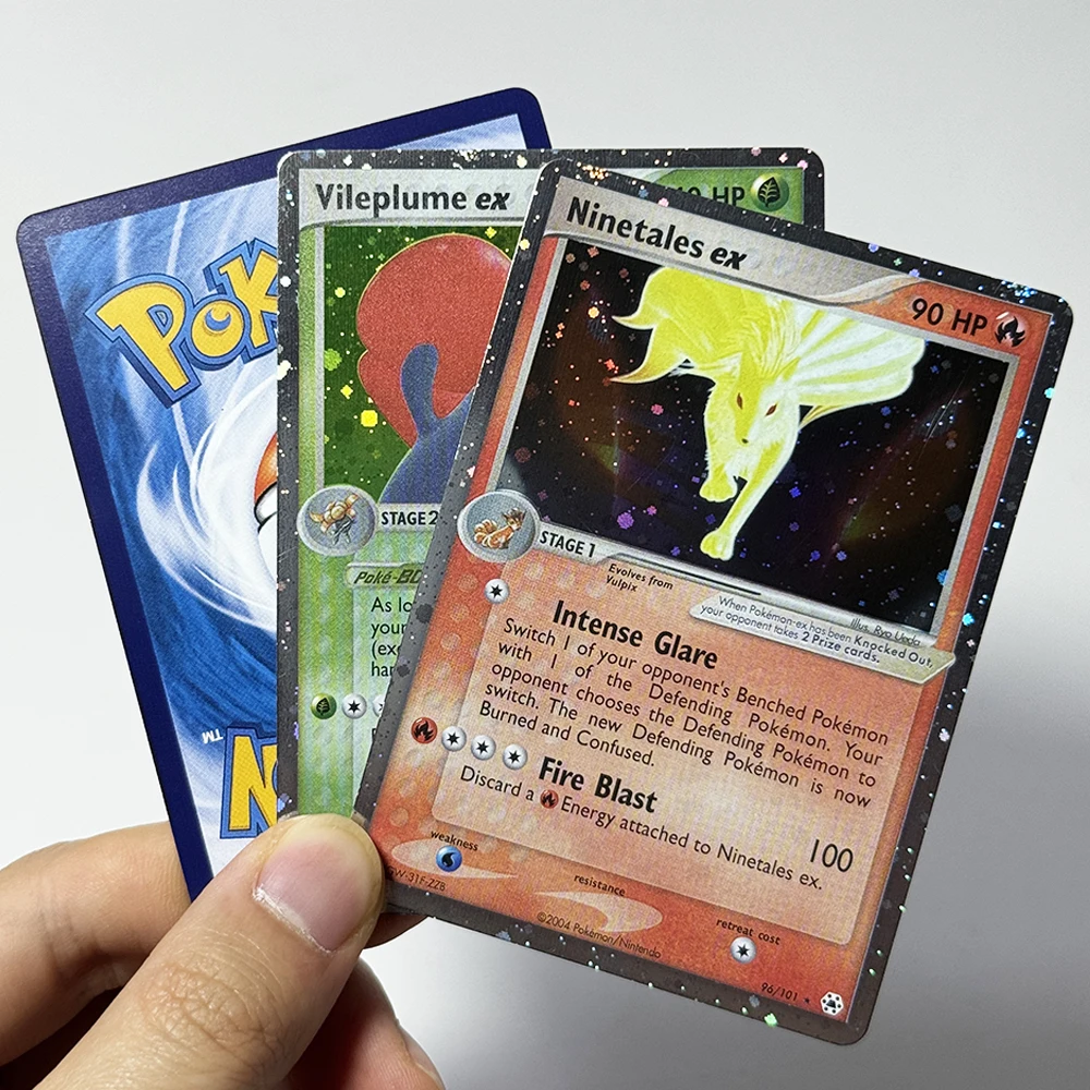Фото Коллекционные карты PKM Hidden Legends (HL) Foil DIY Proxy для игры PTCG: Койгр, Метагрос, Найнтейлс, Вайплам, Граудон, Милотик — игрушка-подарок №5