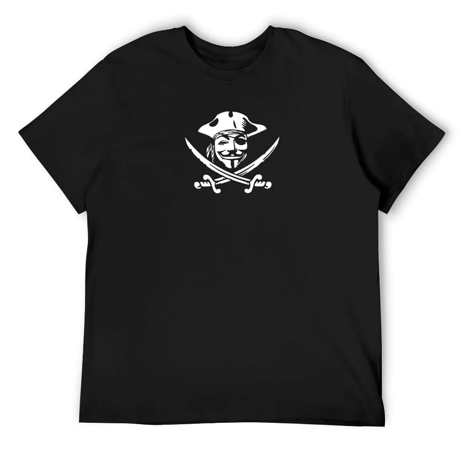 Guy Fawkes Calico Jack Пиратский флаг Веселый Роджер Череп и кости Графическая футболка