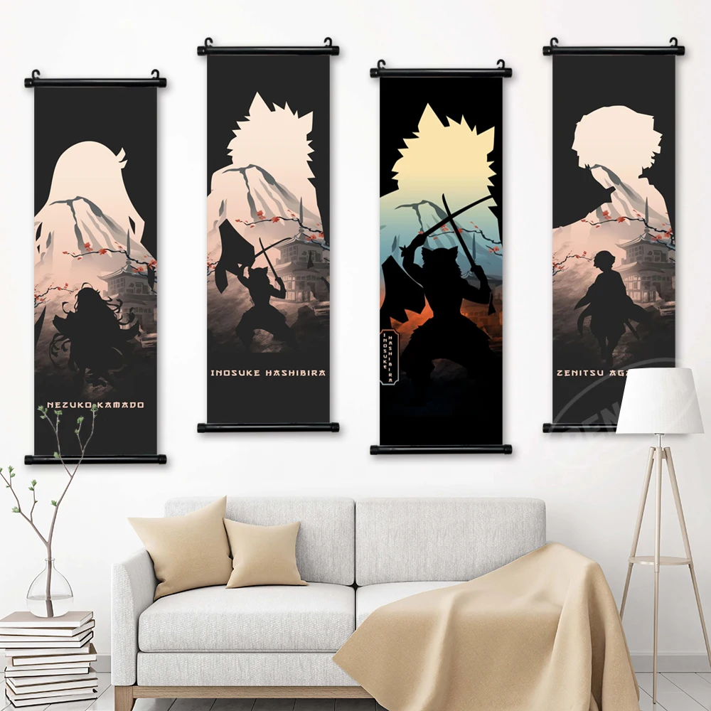 

Настенный плакат Kamado Tanjirou с изображением рассекающего демонов, домашний декор, настенная Картина на холсте, агацума Зеницу, современная жив...