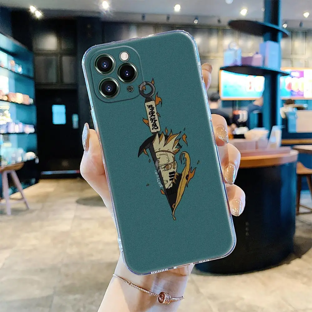 Чехол для телефона с японским Аниме Наруто iPhone 11 12 13 Pro Max XR XS X 8 7 SE 2020 6 Plus милый