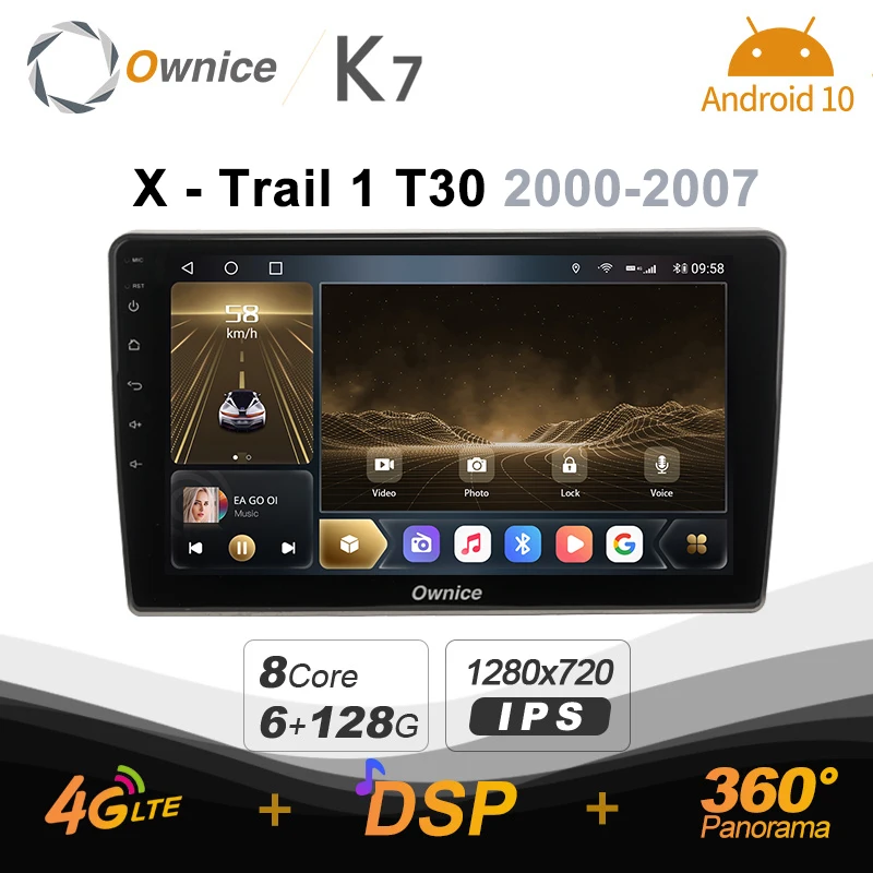 

Ownice K7 6G+128G Ownice Android 10.0 Car Radio for Nissan X-Trail X Trail X - Trail 1 T30 2000-2007 2din 4G LTE 360 No DVD