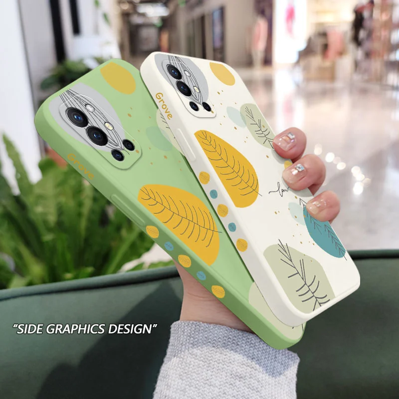 

Art Woods Phone Case For Oneplus 9R 9RT 9 8T 8 7 7T Pro 5G Liquid Silicone Cover