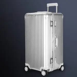 Original Trunk Plus Large Aluminium Suitcase, Silver