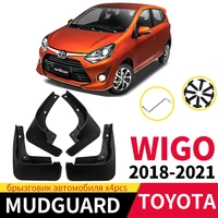 mud flaps for toyota wigo 2018 2021 plastic front rear wheels mudguards splash guards fender decorative accessories