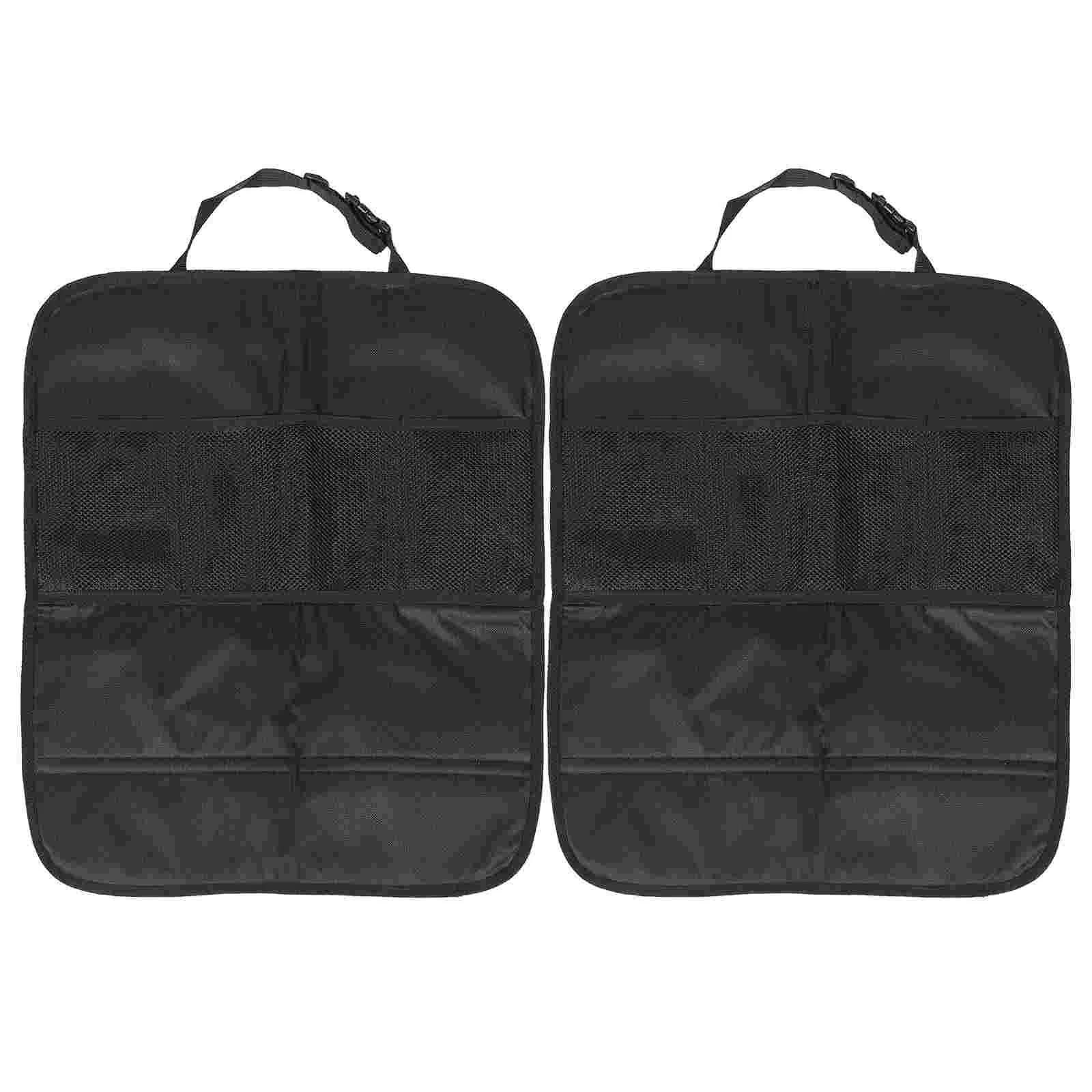 

2pcs Back Protector Portable Practical Polyester Back Protector Car Organization Backseat Car Organizer
