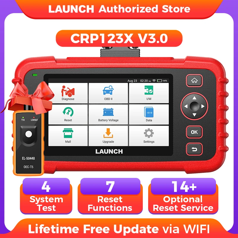 

НОВЫЙ CRP123X V3.0 LAUNCH Автомобильный считыватель кодов Автомобильный сканер OBD2 Инструмент сканирования Canfd Doip Пожизненное бесплатное обновление
