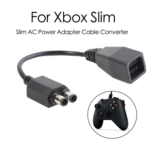 Черный переходник с кабелем переменного тока, передача питания, высококачественные игровые аксессуары для Xbox 360 на Xbox Slim/One/E