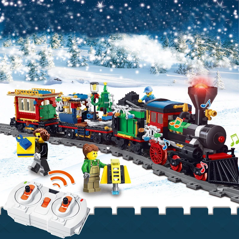 Высокотехнологичный поезд 02008 02009 02010 02039 21005 21006 21007 21011 21029 10194 конструктор из