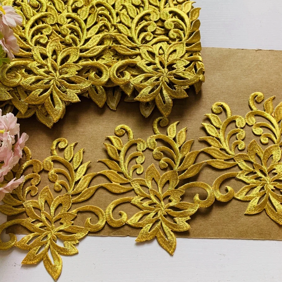 Вышивка утюгом на полых краях обрезка для одежды украшение термоклейкая нашивка