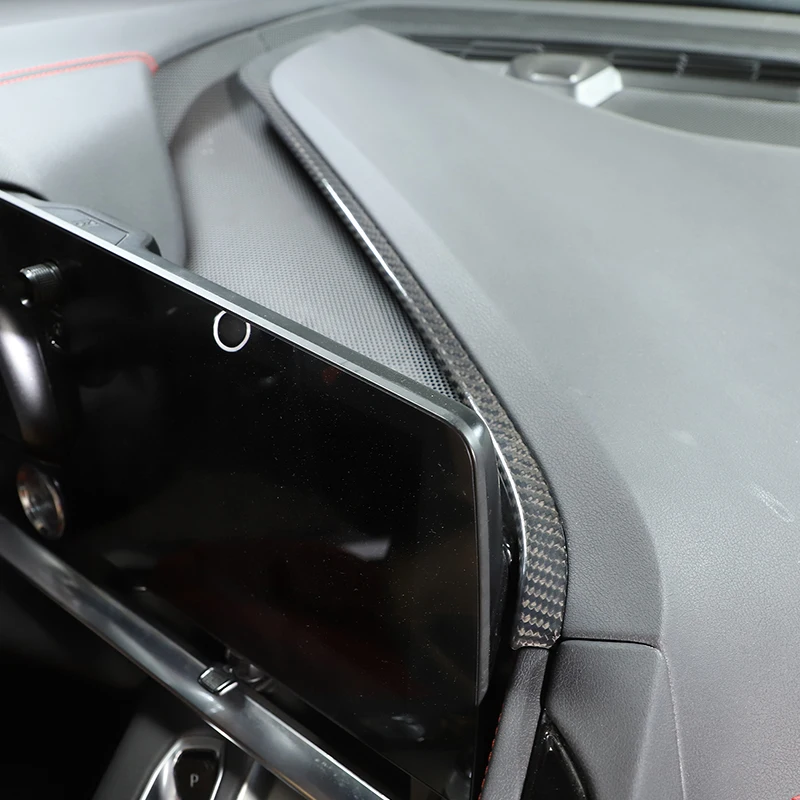 

For Chevrolet Corvette C8 Z06 2020-2023 real carbon fiber Car Center Console Dashboard Panel Cover Trim Sticker Car Accessories