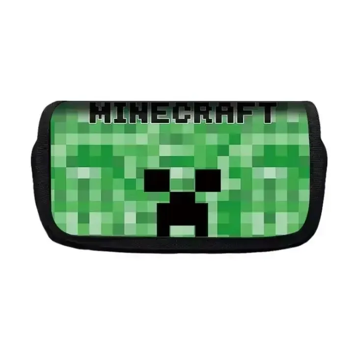 Фото Пенал Creeper Minecraft Steve, многофункциональная сумка из полиэстера, пенал EnderDragon, школьные канцелярские принадлежности, детская игрушка. №3