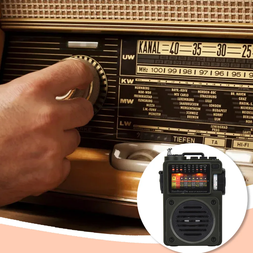 ABS-радио Bluetooth-совместимое с 5 0 радио портативная карта памяти питанием от