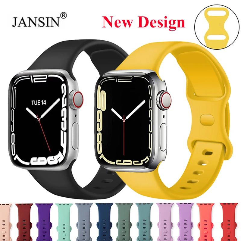 

Силиконовый ремешок для Apple Watch band 44 мм 45 мм 41 мм 40 мм ремешок для часов браслет Correa для Apple Watch Band 42 мм 38 мм серия 7 6 5 SE