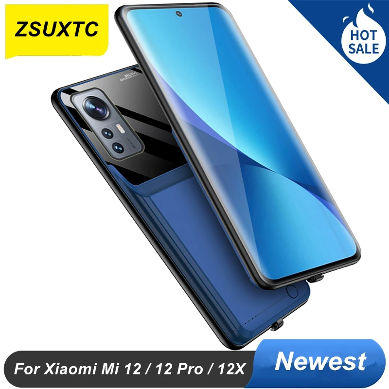 

Чехол для зарядного устройства на 10000 мАч для Xiaomi Mi 12 Pro 12X, чехол для внешнего аккумулятора Mi12, чехол для телефона Xiaomi Mi 12, чехол для батареи