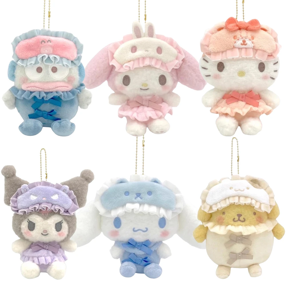 Аниме мультфильм Kuromi My Melody Cinnamoroll HelloKittys Hangyodon Purin маска для глаз пижамная серия