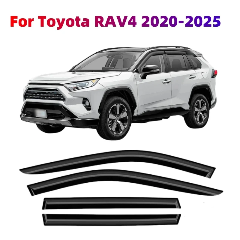 

Для Toyota RAV4 2020-2025 автомобильные аксессуары для стайлинга оконные козырьки дождь солнцезащитный козырек вентиляционный дефлектор ветра защита от атмосферных воздействий молдинг отделка