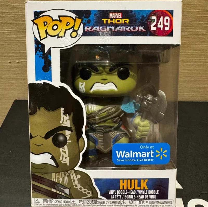 Funko Pop Marvel THOR Ragnarok Фигурка Игрушки Куклы HULK # Виниловая фигурка 249 рождественский