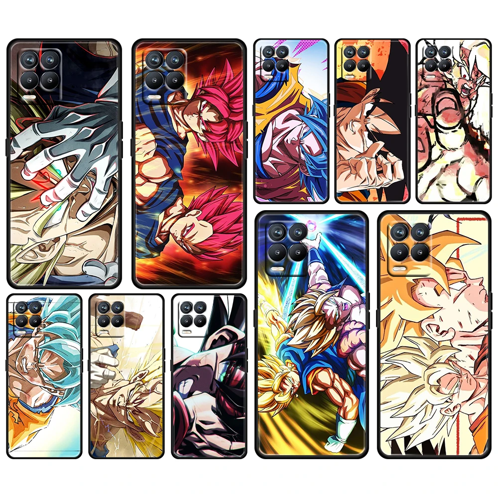 

Anime Dragon Ball Goku Cool For OPPO GT Master Find X5 X3 Realme 9 8 6 C3 C21Y Pro Lite A53S A5 A9 2020 Black Phone Case Cover