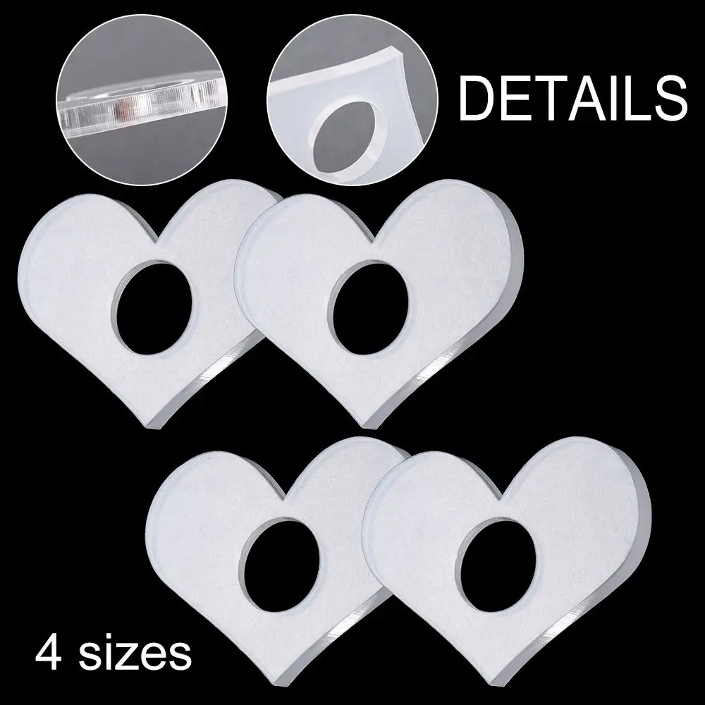 

Mini Multi-function Page Marker Heart-Shaped Book Page Holder Acrylic Bookmarker Love Heart Bookmark Thumb Book Support