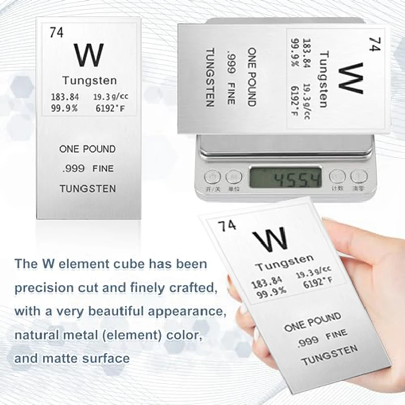 1 шт. фунт с лазерной гравировкой. 999 бумажные гири Pure Bullion Bar серебряный вольфрам