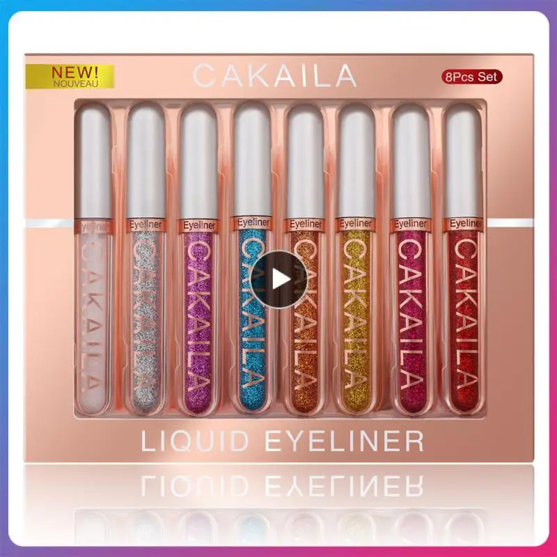 

8 Colors/Set Matte Color Eyeliner Kit Makeup Waterproof Colorful Eye Liner Pen Eyes Make Up Eyeshadow Cosmetics Eyeliners TSLM1