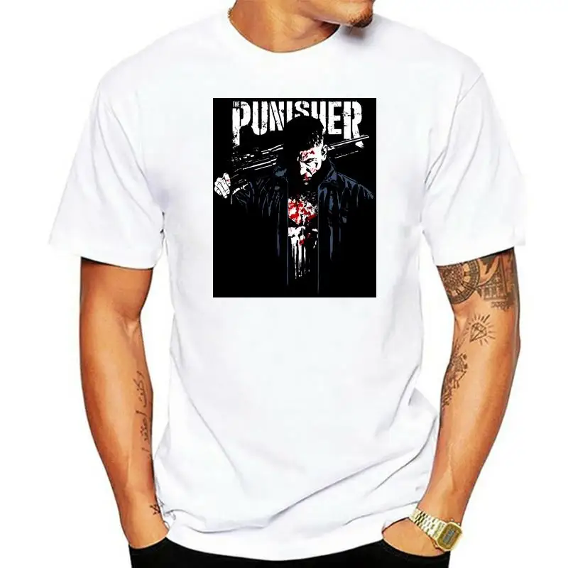 

one yona Punisher T Shirt Jon Quesada Cover Art T-Shirt Print 6xl Tee Shirt Short-Sleeve Fun Streetwear 100 Cotton Mens Tshirt