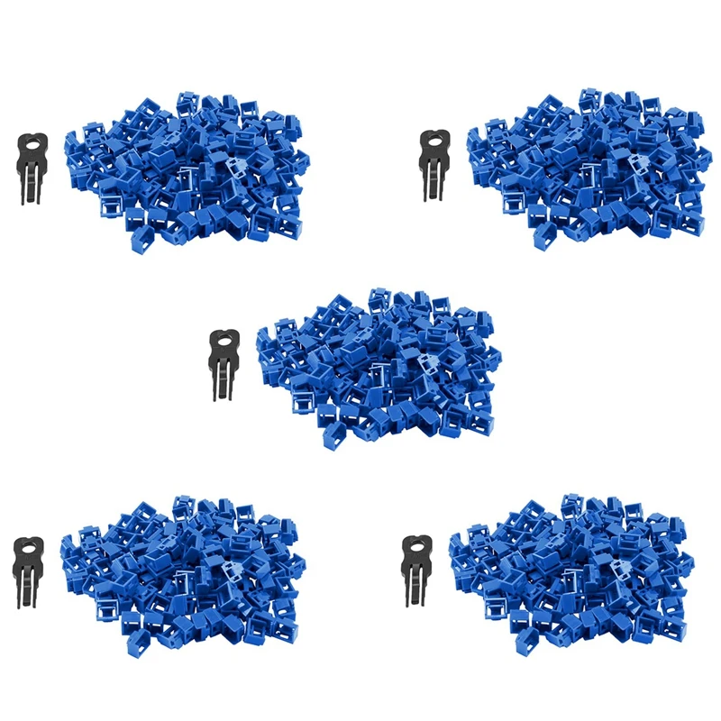 

500 шт., синие пылезащитные заглушки для порта RJ45 Ethernet LAN
