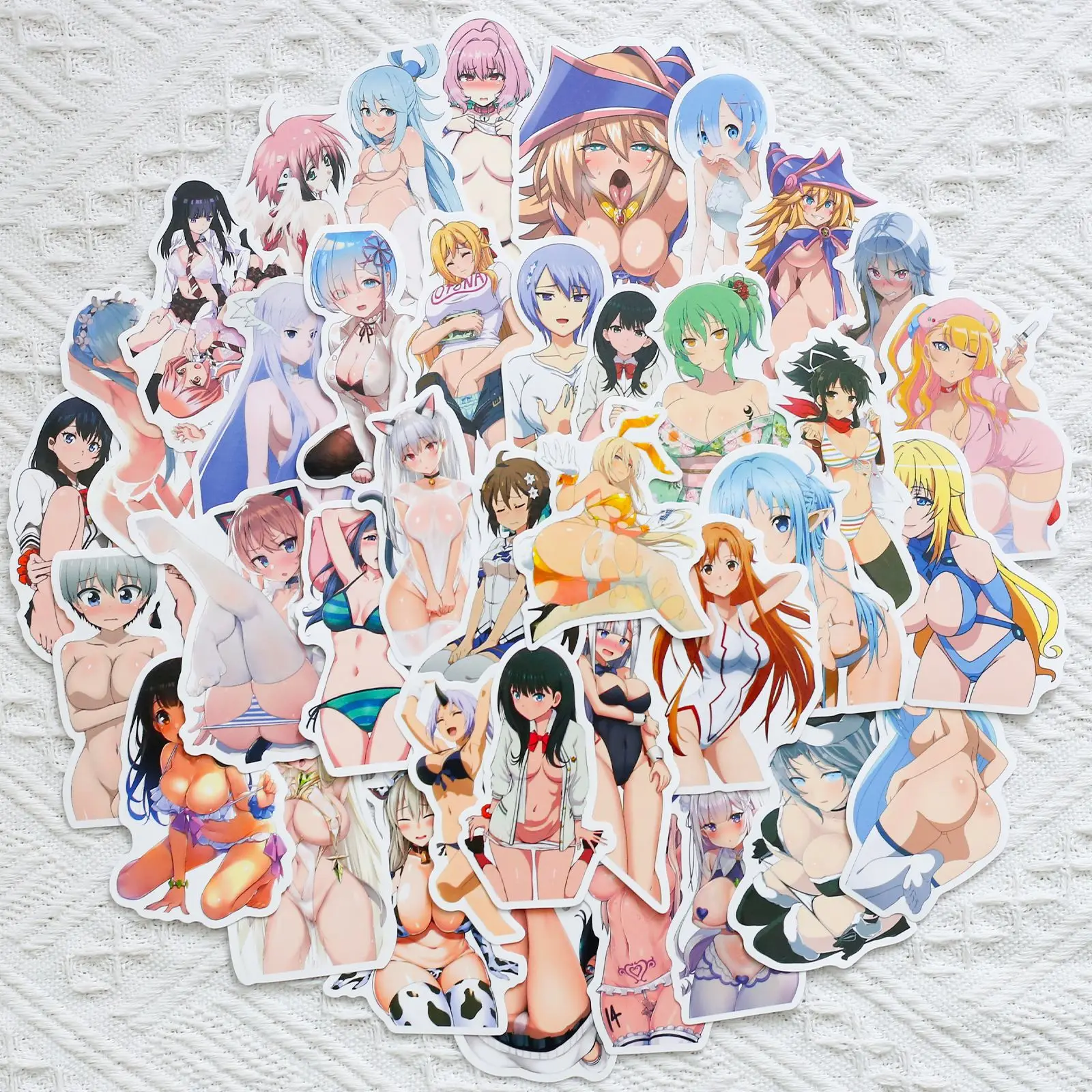

50 Exposed Beauty Anime Image Sexy Bunny Girl Graffiti Stickers Luggage Computer Motorcycle Stickers Kawaii