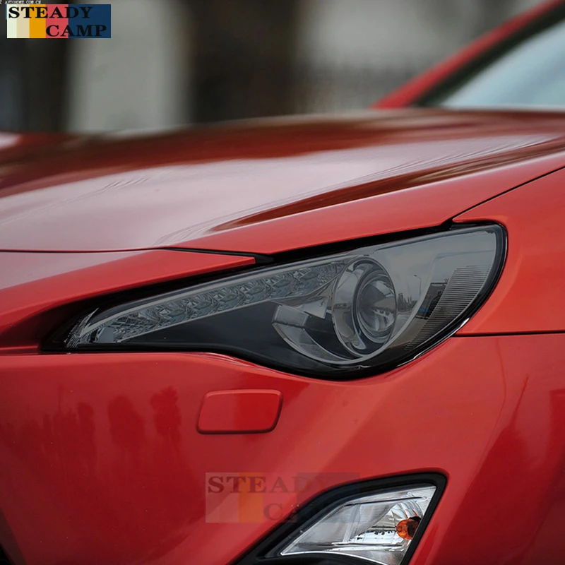 

2 шт. Защитная пленка для автомобильных фар дымчатый черный Оттенок Виниловая прозрачная ТПУ-Наклейка для Toyota 86 GT86 2012-2021