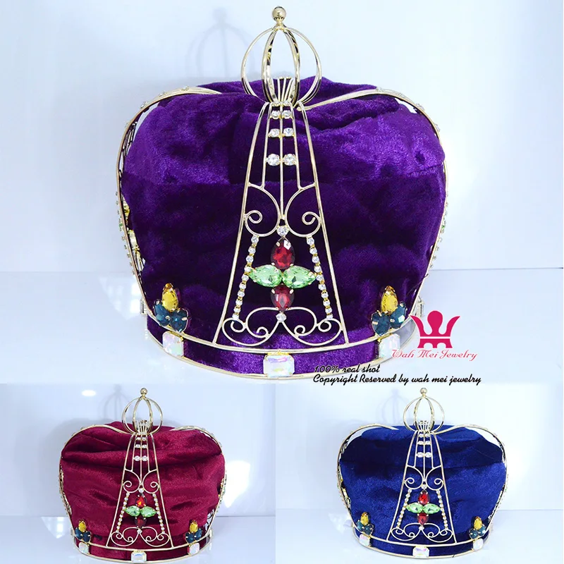 Головной убор Корона королева ролевая игра прическа унисекс принц принцесса модные ювелирные изделия Женская Мужская Корона головной убор Королевский национальный цвет