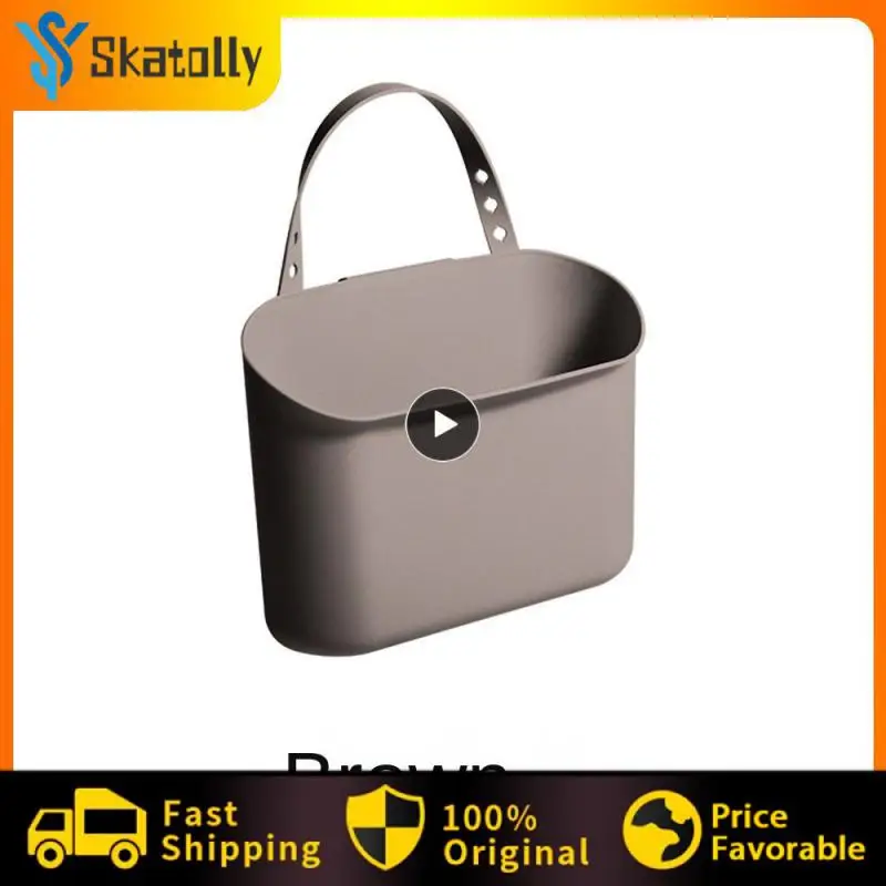 

Plastic Car Storage Box Practical Durable Detachable Storage Bucket Universal Car Trash Bin Car Trash Can