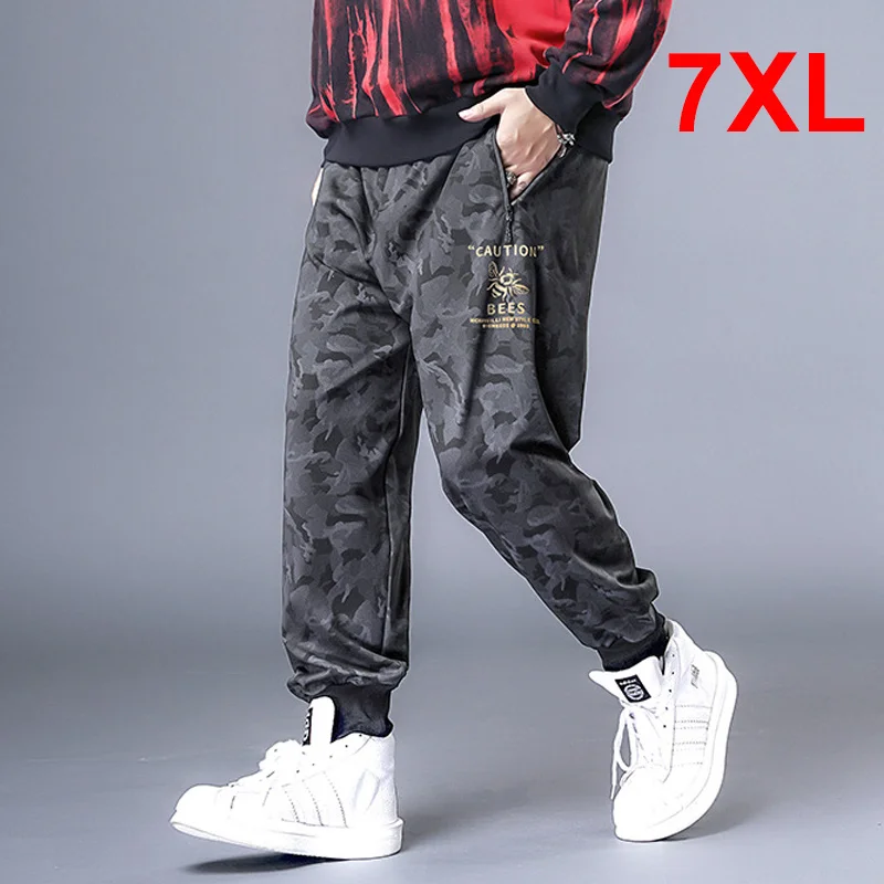 

Baggy Pants Men Hip Hop Streetwear Pant Camouflage Sweatpants Male Jogger Oversize Male Fashion Trousers Big Size 7XL HX533