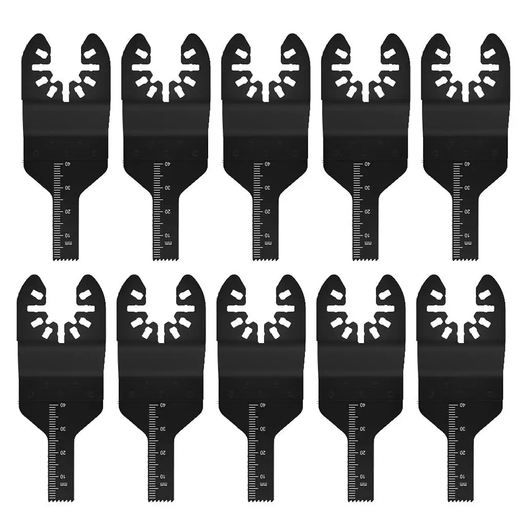 

10PCS 10mm Oscillating Saw Blades, Quick Release Oscillating Multi Tool Blades