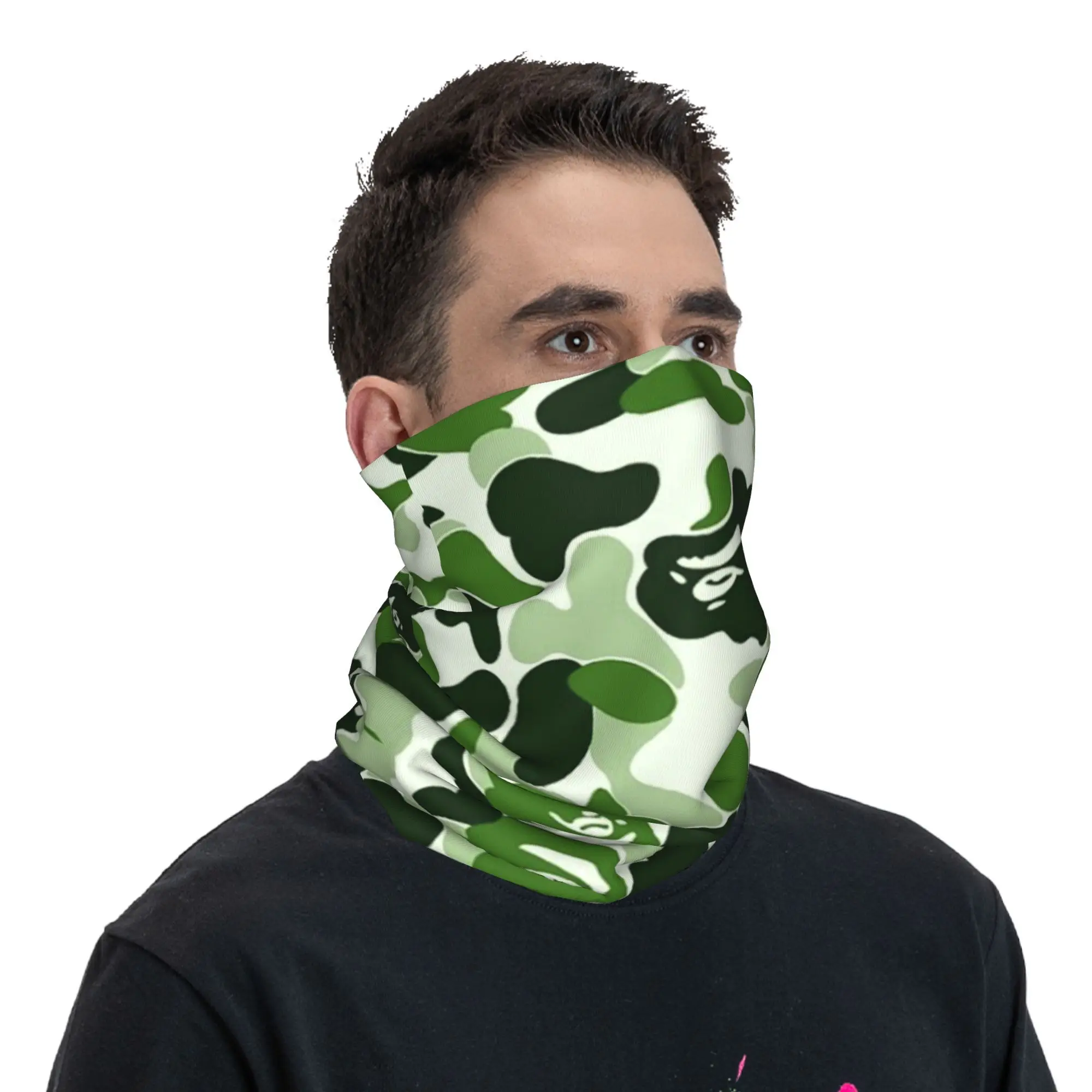 Зеленые армейские камуфляжные гетры на заказ для мужчин и женщин УФ-защита лица