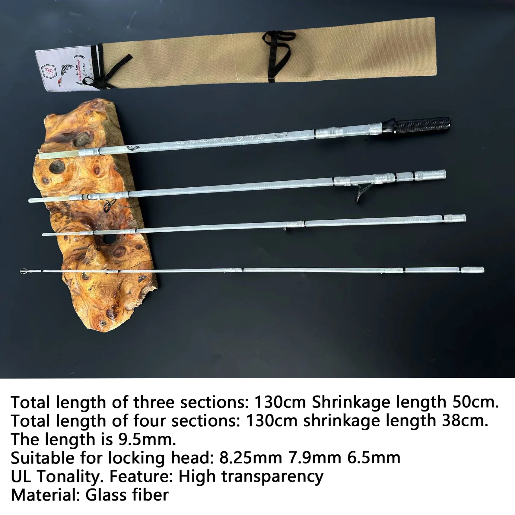 Aioushi высокое качество прозрачный стержень из стекловолокна вышивка твердый