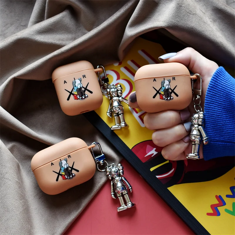 

Модный крутой мультяшный чехол для Airpods 2, чехол для AirPods Pro, чехол для Airpod, защитный чехол для зарядки Airpods 3