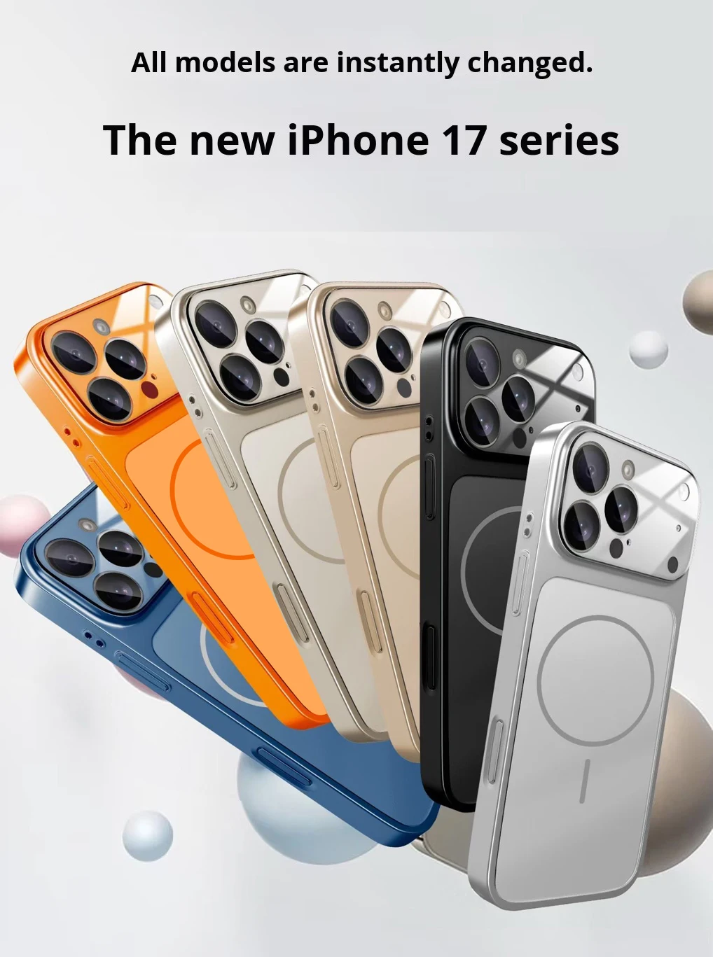 Фото Оригинальный матовый чехол Glass Nano для iPhone 17 16 15 14 13 Pro Max 17Air, магнитный, для беспроводной зарядки Magsafe, защитный чехол-футляр №2