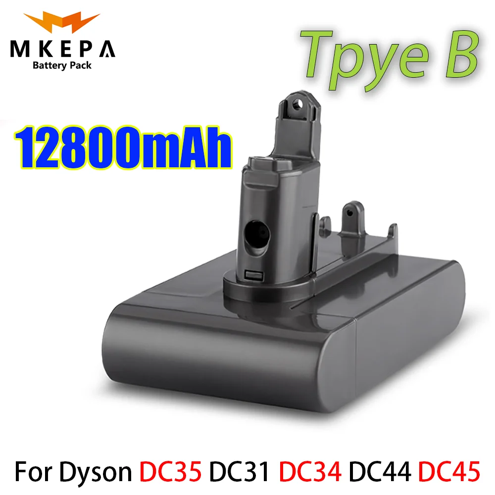 

Литий-ионная батарея 22,2 в B 12800 мА/ч для пылесоса Dyson модель DC35 dc45 dc31 dc34 DC44 с винтовым креплением