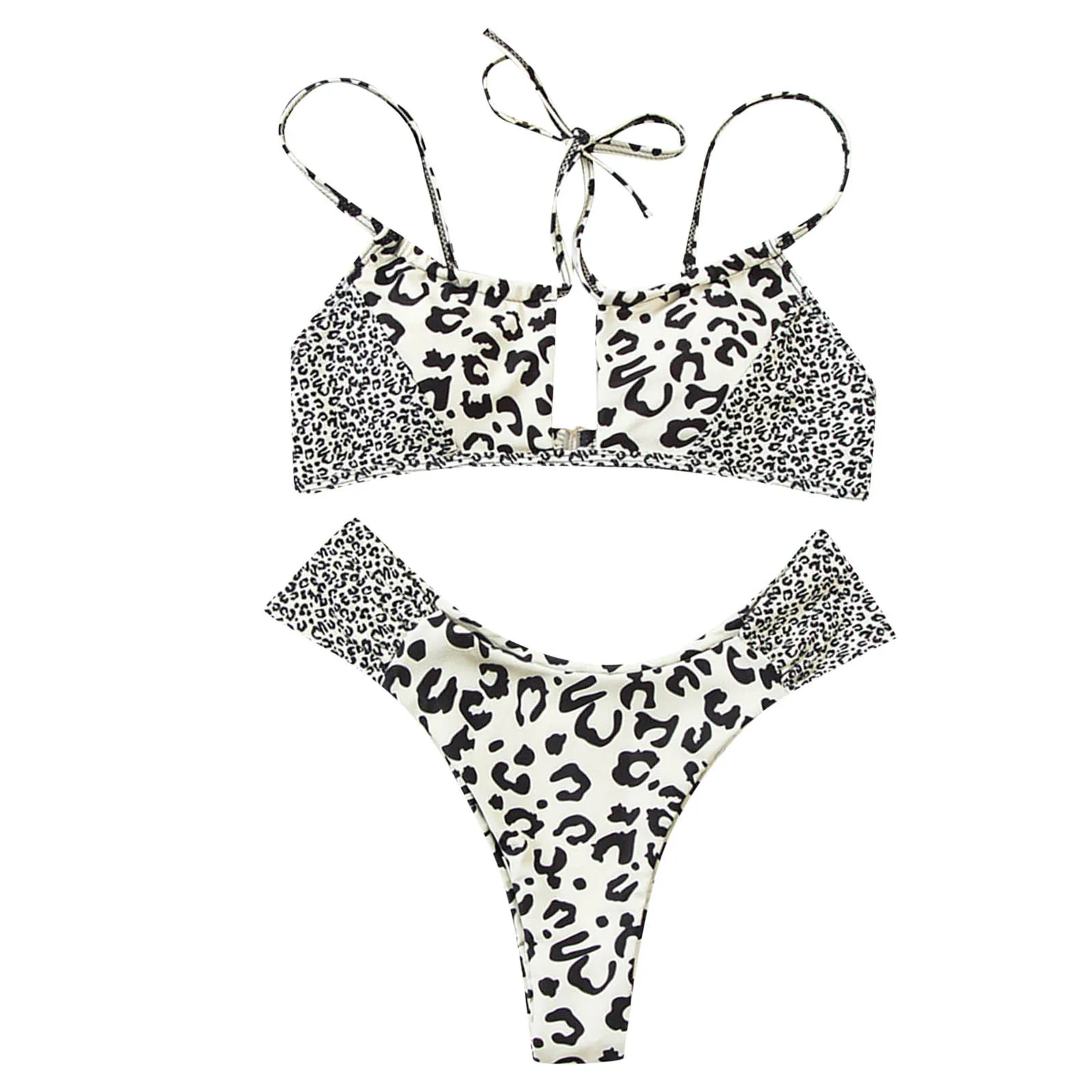 

And Beautiful Split Swimsuit Women Bikini Sexy Printed Swimwears Tankinis Set women's beach swimming trunks