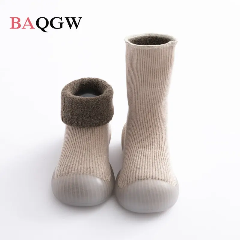 

Winter Baby Soft Soled Toddler Shoes Lamb Wool Snow Children's Socks Shoes Thickened Warm Baby Floor Shoes Kids Sock Shoes