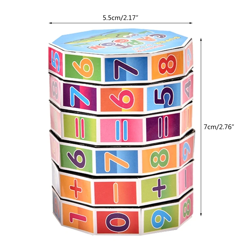 

Математическая обучающая игрушка куб головоломка Математика Обучающие реквизиты номер познавательная игра для малышей Детский развивающ...