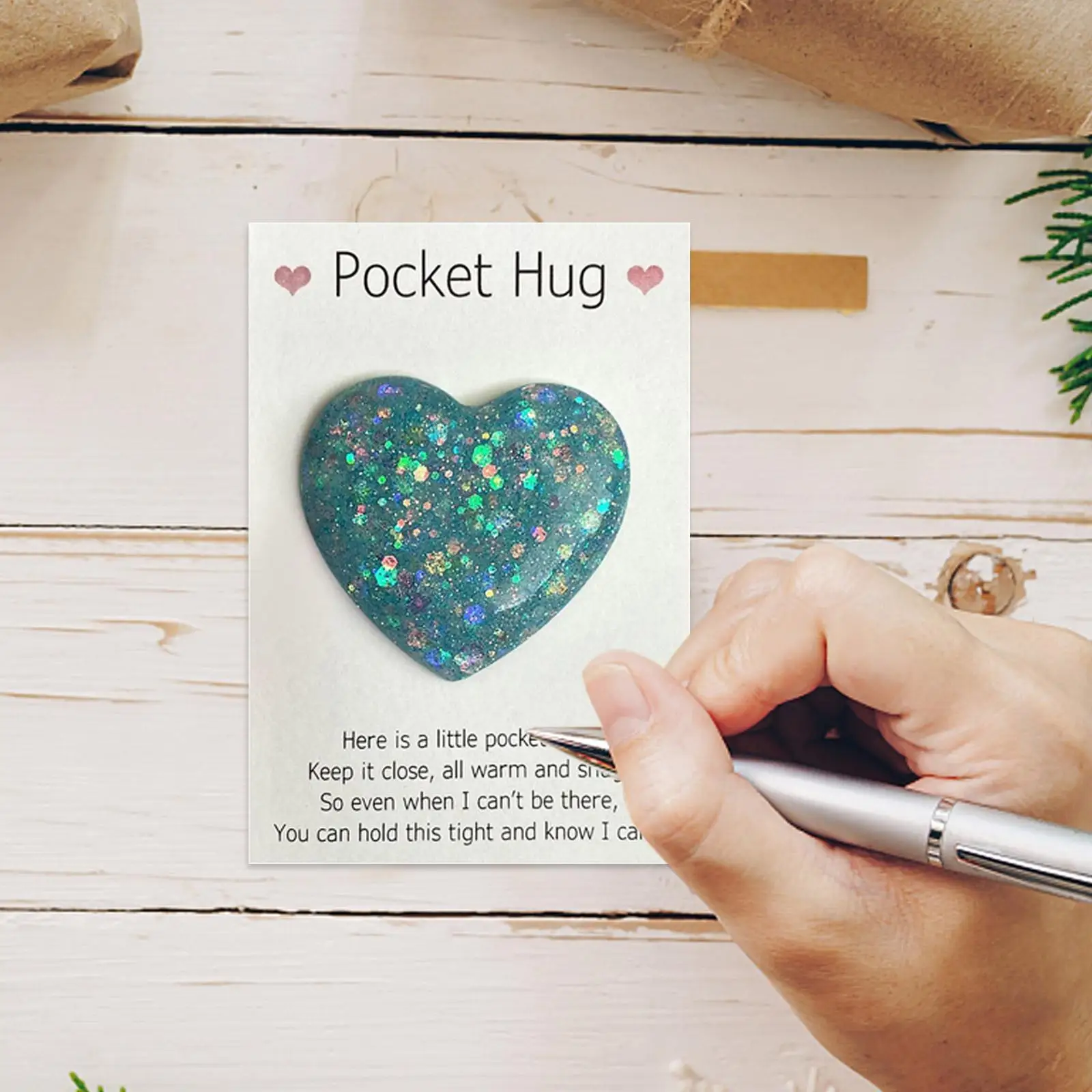 

Pocket Hug Heart Mini Cute Pocket Hug Stationary Cards Special Encourage Gift Birthday Wedding With Decoration Envelopes Fl P5m3