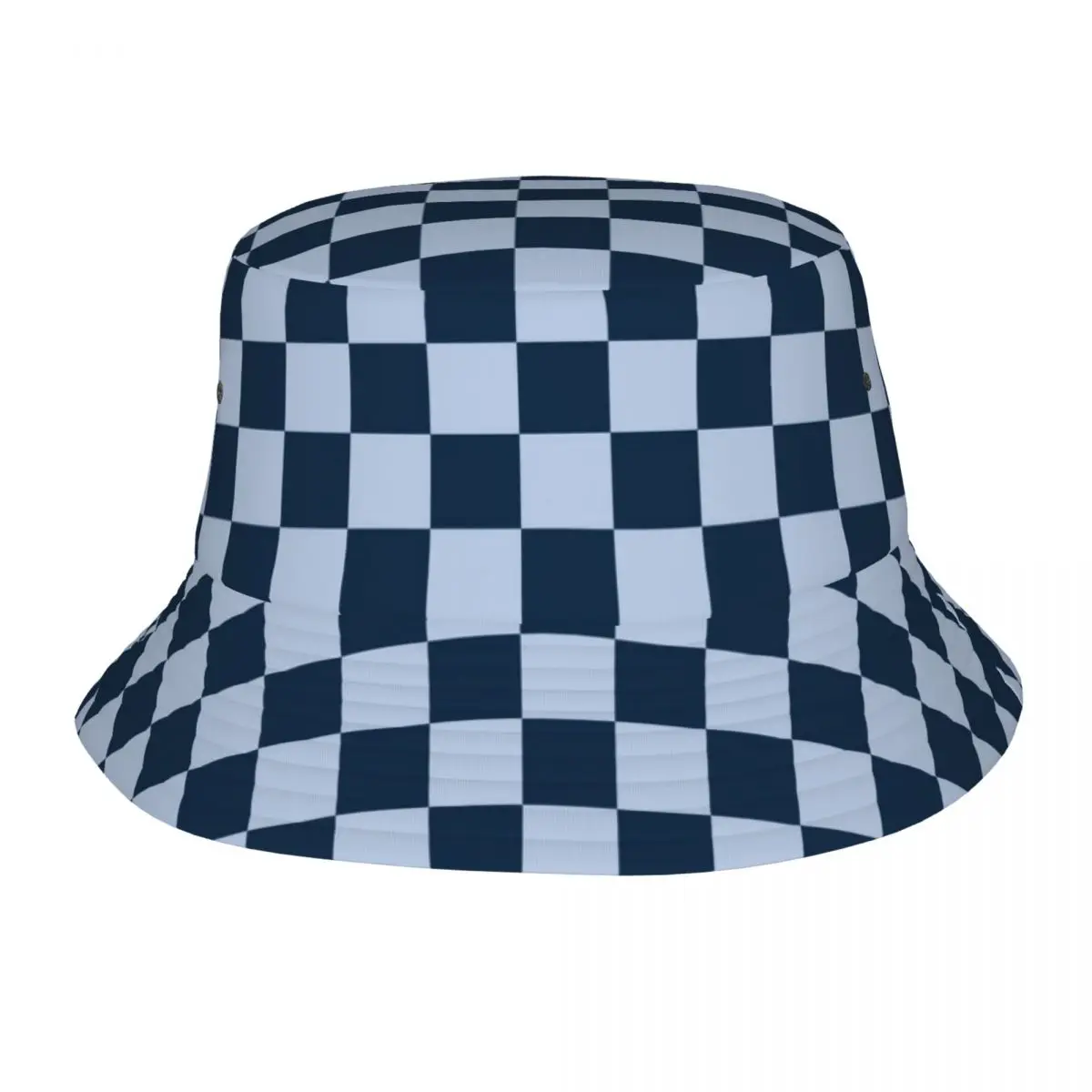 

Hot Summer Headwear Retro Checkerboard Bucket Hats Street Hot Sun Hat Nodic Geometry Session Hat Fisherman Hat Outdoor Sports