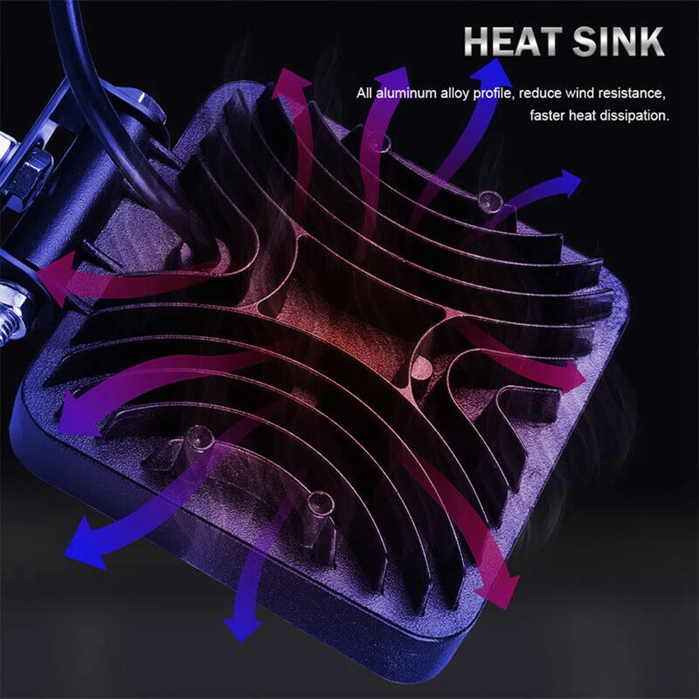 1x4 дюйма 82 Вт зеркальная Рабочая лампа для внедорожника прожекторная фара