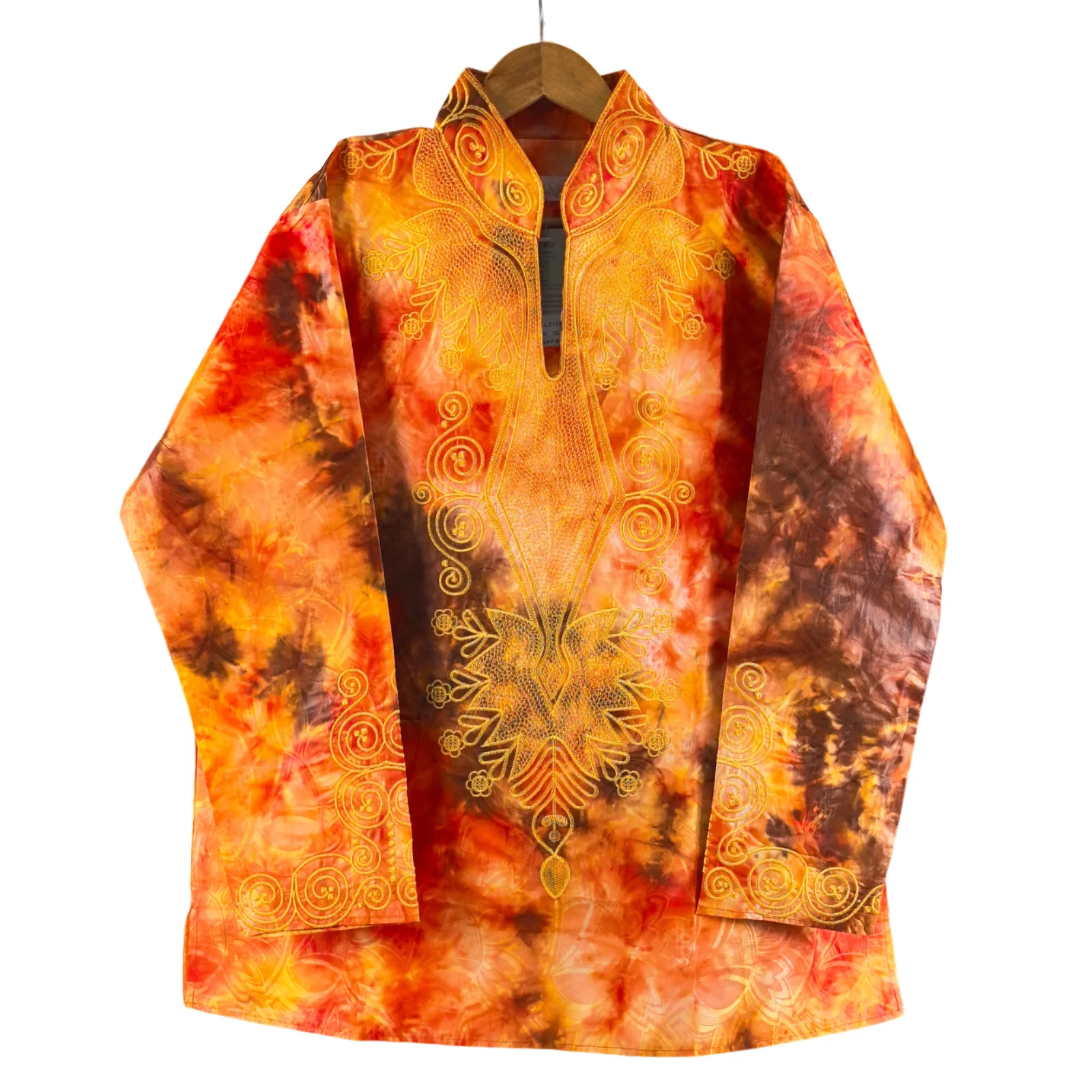 Африканская одежда для мужчин Bazin богатая вышивка дизайн Топ с длинным рукавом